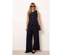 Blue Vanilla Women's Navy Sleeveless Top & Trousers Set | Size: Small