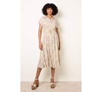 Blue Vanilla Women's Off White Paisley Print Dress in Cream | Size: Medium Blue Vanilla Cream M