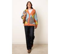 Blue Vanilla Women's Orange Long Sleeve Button Up V-neck Cardigan Sweater