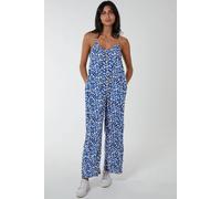 Blue Vanilla Women's Oversized Wide Leg Jumpsuit in Blue | Size: Medium