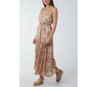 Blue Vanilla Women's Paisley Wrap Dress in Gold | Size: 16