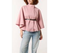 Blue Vanilla Women's Pink Belted Cape Coat Blue Vanilla Pink One Size