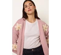 Blue Vanilla Daisy Large Flower Cardigan - M-L - Pink