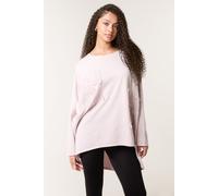 Blue Vanilla Women's Pink Lace Bow Sweat Top Blue Vanilla Pink One Size