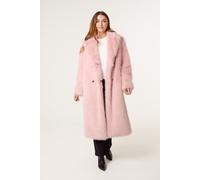 Blue Vanilla Long Fluffy Coat - S - Pink