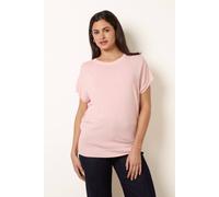 Blue Vanilla Short Sleeve Texture Knit Top - M-L - Pink
