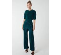 Blue Vanilla Women's Pleat Trousers in Bottle Green | Size: Small/Medium