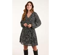 Blue Vanilla Women's Pleated Mini Dress With Belt in Black | Size: Small Blue Vanilla Black S