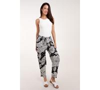 Blue Vanilla Women's Printed Trousers in Navy | Size: Small Blue Vanilla Navy S