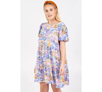 Blue Vanilla Women's Puff Sleeve Smock Dress in Blue | Size: 8