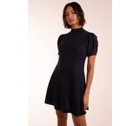 Blue Vanilla Women's Puff Sleeve Smock Dress in Navy | Size: Medium