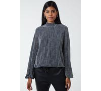 Blue Vanilla Women's Puffball High Next Top in Silver | Size: Small Blue Vanilla Silver S