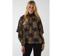 Blue Vanilla Women's Raglan Cut Out Sleeve Volume Top in Black | Size: Small