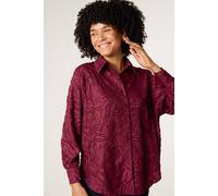 Blue Vanilla Women's Red Burnact Oversized Shirt | Size: S/M Blue Vanilla Red S/M
