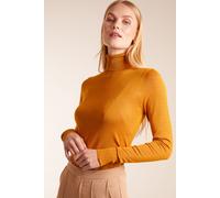 Blue Vanilla Women's Roll Neck Jumper in Mustard | Size: 2XL Blue Vanilla Mustard 2XL