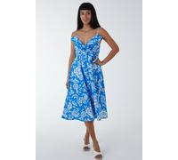 Blue Vanilla Women's Ruffle Wrap Cami Dress in Blue | Size: 8 Blue Vanilla Blue 8