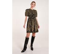 Blue Vanilla Women's Shirred Front Mini Dress in Black | Size: Large Blue Vanilla Black L