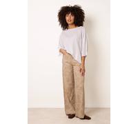 Blue Vanilla Women's Stone Floral Printed Flared Jeans | Size: Large Blue Vanilla Stone L