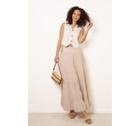 Blue Vanilla Women's Stone Jersey Band Tiered Skirt | Size: Medium/Large Blue Vanilla Stone M/L