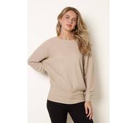 Blue Vanilla Women's Stone Long Sleeve Slip On Round Neck Top | Size: Large/XL Blue Vanilla Stone L/XL