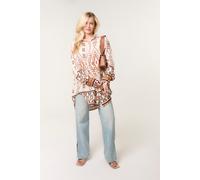 Blue Vanilla Women's Stone Shirt With Geometric Print Blue Vanilla Stone One Size