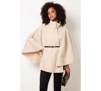 Blue Vanilla Women's Stone Sleeveless Button Up Turtleneck Poncho