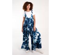 Blue Vanilla Women's Tie Dye Wide Leg Jumpsuit in Navy