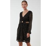 Blue Vanilla Women's V-Neck Long Sleeve Dress in Black | Size: 10 Blue Vanilla Black 10