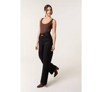Blue Vanilla Women's Wide-flared Black Button Up Jeans | Size: 12
