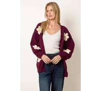 Blue Vanilla Women's Wine Long Sleeve Slip On V-neck Cardigan Sweater | Size: Small/Medium