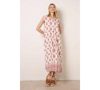 Blue Vanilla Floral Print A Line Dress - S-M - Wine