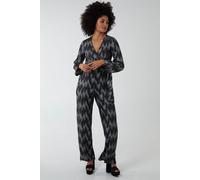 Wrap Tie Jumpsuit Blue Vanilla Silver 8