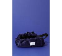 The Flat Lay Co. Open Flat Makeup Bag In Deep Blue Velvet