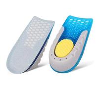 Blue Velvet Silicone Heel Lift Inserts for Height Increase - 15mm/25mm/35mm Options - Type 1/Type 2/Type Foot Support Insoles