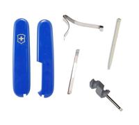 (blue) Victorinox 91mm Swiss army spares - tweezers toothpick screwdriver handles