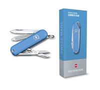 (blue) Victorinox CLASSIC Swiss army knife - Style Icon Colour collection - Gift boxed