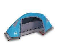 vidaXL Camping Tent Dome 1-Person Blue Waterproof UK