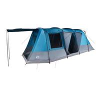 (blue) vidaXL Camping Tent Tunnel 4-Person Lightweight Tent Dome Tent Waterproof