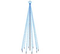 (blue) vidaXL Christmas Tree with Spike Cold White 310 LEDs 300 cm Xmas Tree Light