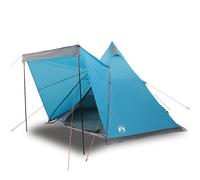 (blue) vidaXL Family Tent Tipi 6-Person Camping Lightweight Tent Dome Tent Waterproof