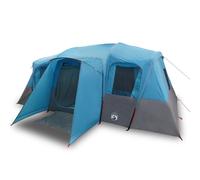 vidaXL Family Tent Tunnel 16-Person Blue Waterproof UK