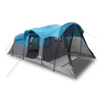 (blue) vidaXL Family Tent Tunnel 8-Person Dome Tent Patio Camping Tent Waterproof
