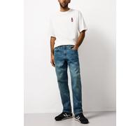 Blue Vintage Wash Free Fit Straight Leg Jeans 38R