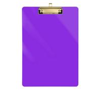 Blue Violet Solid Color Pure Plain Acrylic auto clipboard Standard Letter A4 Size Plastic for Nursing Student Trade Quest Gold 12x9in Tabla para escribir con Clip