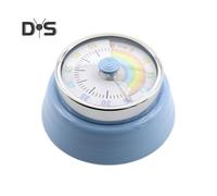 (blue) Visual Timer Japanese Mechanical Timer Magnetic Backing Timer No Batteries Required Loud Alarm Versatile Kitchen Timer for Gym Yoga Study Home