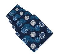 blue Volleyball Car Air Freshener Cards for Women Men 4 Pack Cute Car Accessories Long Lasting Scent Car Diffuser Hanging Auto Aromatherapy Tablets Car Fresheners Gifts