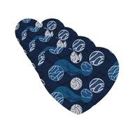 blue Volleyball Car Air Freshener Cards for Women Men 4 Pack Cute Car Accessories Long Lasting Scent Car Diffuser Hanging Auto Aromatherapy Tablets Car Fresheners Gifts