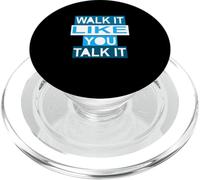 Blue Walk/Talk IT Blue Graphic PopSockets PopGrip for MagSafe