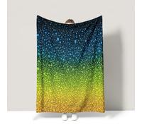 Blue Warm Bed Blanket Fresh Simple Dreamy Energetic Couch Blanket Fluffy Soft Warm For children teenagers adults and the elderly Queen (200 x 200 CM)