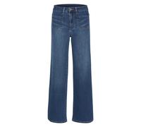 Blue Washed Wide Leg Jeans - female - Kaffe - Wide Jeans - Blue - L - Jeans L